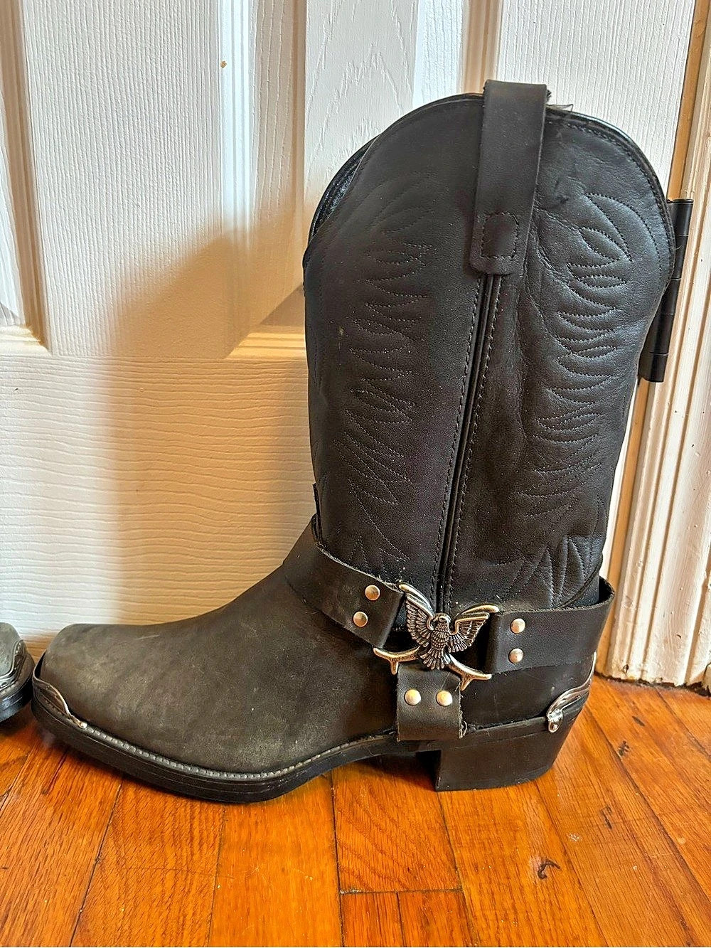 Texas Vulcan Boot Company Men’s Western Leather Cowboy Boots Black 11.5